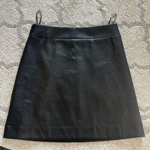 Faux leather J Crew skirt